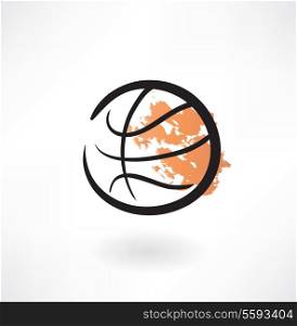 basketball grunge icon