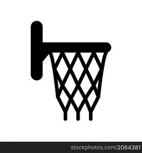 basketball hoop icon flat design