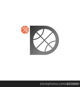 Basketball icon logo design illustration template vector