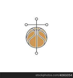 Basketball icon logo design illustration template vector