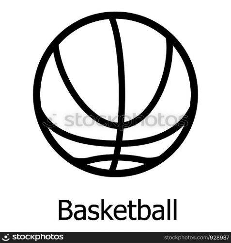Basketball icon. Simple illustration of basketball vector icon for web. Basketball icon, simple black style