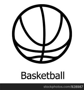 Basketball icon. Simple illustration of basketball vector icon for web. Basketball icon, simple black style