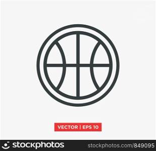 Basketball Icon Vector Illustration