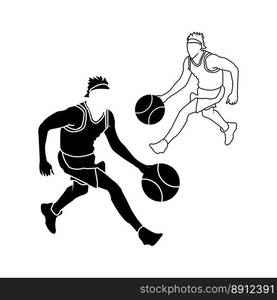 basketball icon vector illustration symbol design