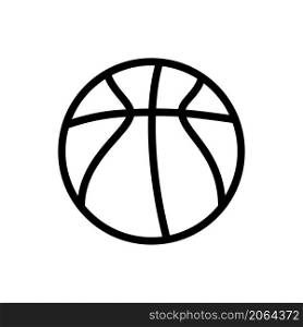basketball icon vector line style
