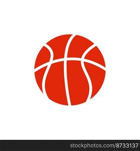 Basketball icon vector logo design template flat style