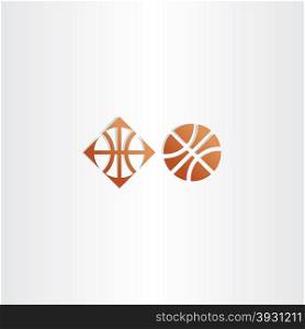 basketball icon vector logo sign design
