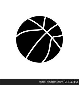basketball icon vector solid style