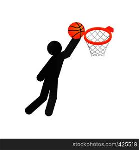 Basketball isometric 3d icon on a white background. Basketball isometric 3d icon