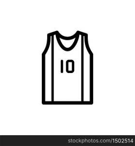 basketball jersey icon line art design