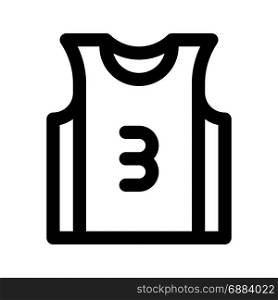 basketball jersey, icon on isolated background,