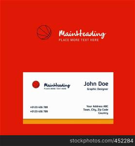 Basketball logo Design with business card template. Elegant corporate identity. - Vector
