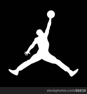 Basketball player icon .