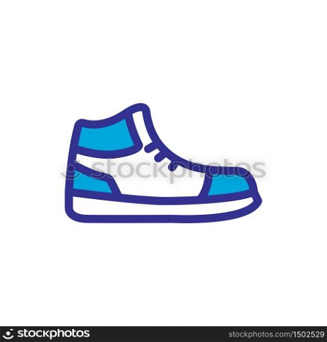 basketball shoes icon color style design