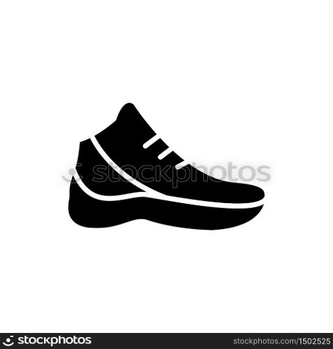 basketball shoes icon glyph style design