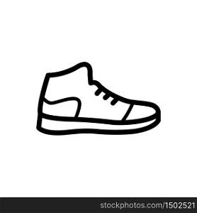 basketball shoes icon line art design