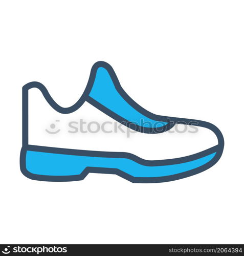 basketball shoes icon vector flat illustration