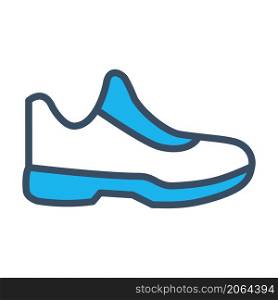 basketball shoes icon vector flat illustration