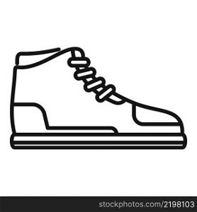 Basketball sneaker icon outline vector. Sport shoe. Modern fashion. Basketball sneaker icon outline vector. Sport shoe