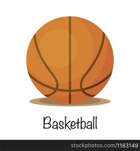 Basketball sports game ball, vector illustration
