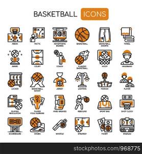 Basketball , Thin Line and Pixel Perfect Icons