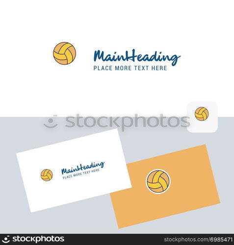 Basketball vector logotype with business card template. Elegant corporate identity. - Vector