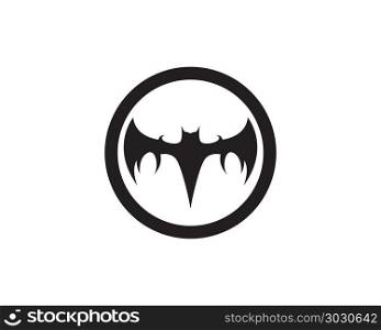 Bat black logo template white background icons app. Bat black logo template white background icons