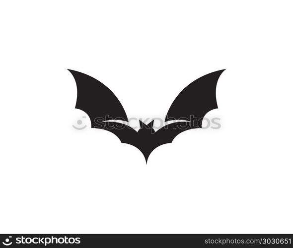 Bat Black Logo Template White Background Icons App Bat Black Logo