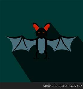 Bat flat icon with shadow for web and mobile devices. Bat flat icon with shadow