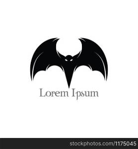Bat flying halloween isolated icon vector illustration design