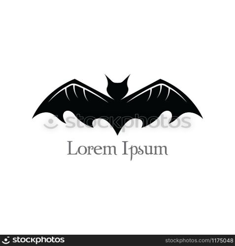 Bat flying halloween isolated icon vector illustration design