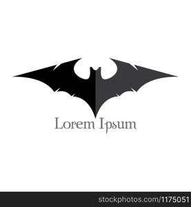 Bat flying halloween isolated icon vector illustration design