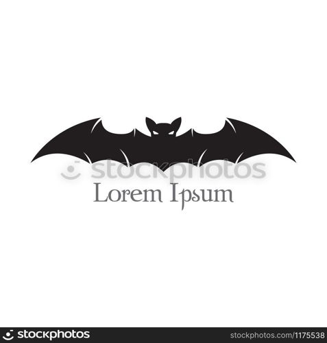 Bat flying halloween isolated icon vector illustration design