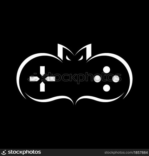 Bat gaming vector logo template vector iocn design