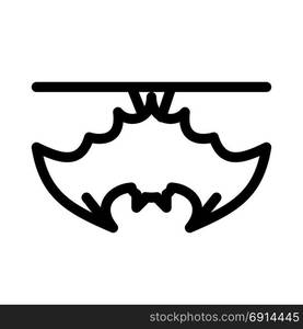 bat, icon on isolated background