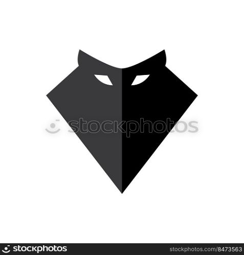 Bat illustration logo vector flat design template