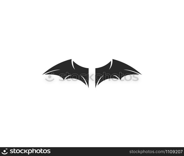 Bat ilustration logo vector template