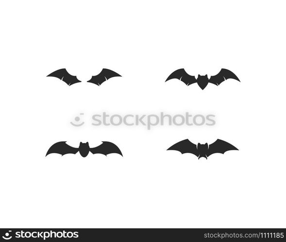 Bat ilustration logo vector template