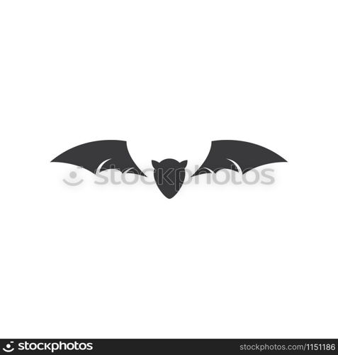 Bat ilustration logo vector template