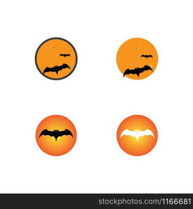 bat ilustration vector icon logo template