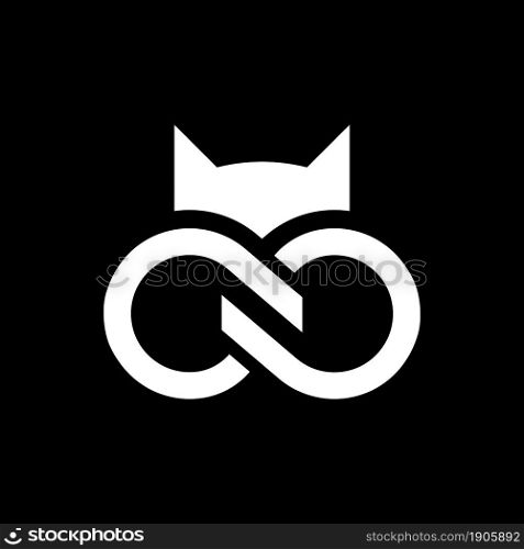 Bat infinity logo template vector icon design