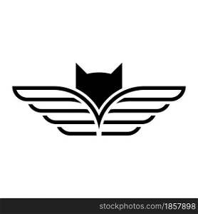 Bat logo template vector icon design
