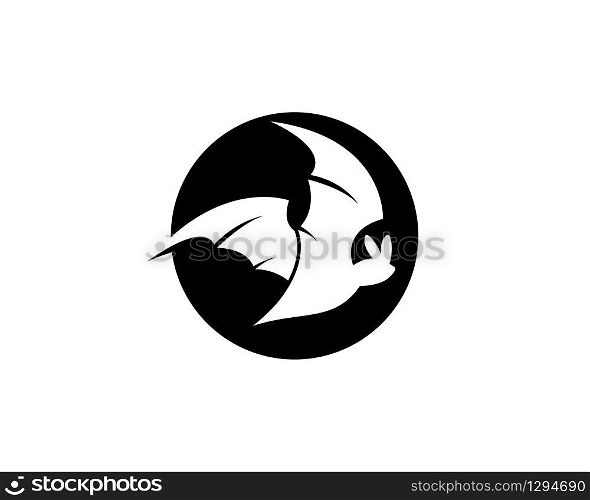 Bat logo template vector icon illustration design