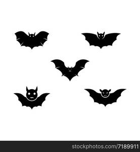 Bat logo template vector icon illustration design