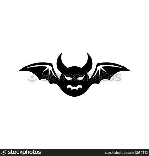 Bat logo vector icon illustration design
