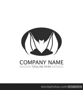 bat logo vector icon logo template illustration design