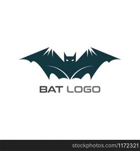 Bat open wings Logo concept elements icon template