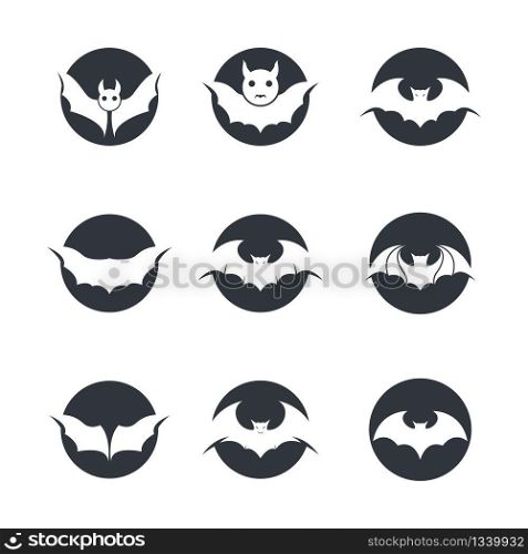 Bat vector icon illustration design