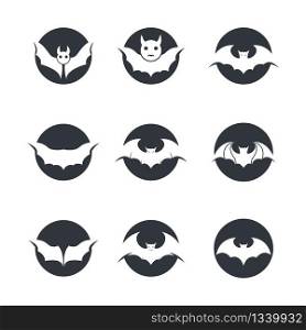 Bat vector icon illustration design