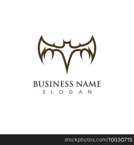 bat vector icon logo template illustration design